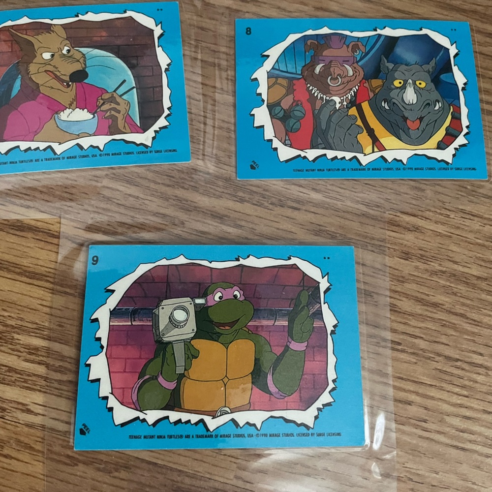 1990 TMNT collector cards